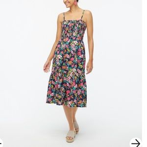 J.Crew Smocked-top Midi Dress